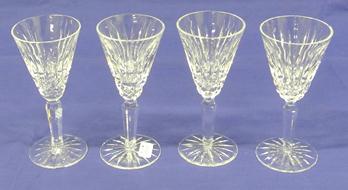 Sold at Auction: Four Waterford Crystal Clarendon Ruby Red Martini Glasses